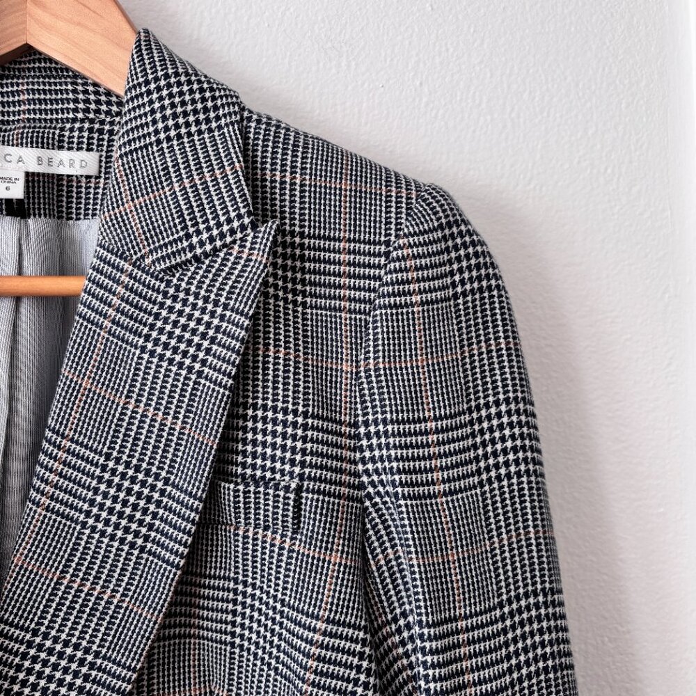 Veronica Beard Cutaway Linen Cotton Dickey Jacket - Picture 4 of 7